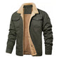 Men’s Casual Sherpa Utility Cargo Jacket
