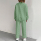 Casual Long Sleeve Knit Pullover & Pants 2-Piece Set