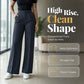 Women's Casual High-Waist Straight-Leg Pants