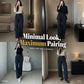 Women's Casual High-Waist Straight-Leg Pants