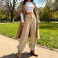 Women's Casual Loose-Fit High-Waisted Pants