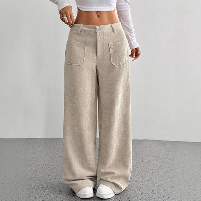 Women's Casual Loose-Fit High-Waisted Pants