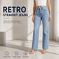 Women's Retro Stretch Wide Leg Jeans
