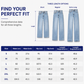 Women's Retro Stretch Wide Leg Jeans