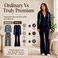 Women's Velvet Zip-Up Hoodie & Flared Pants Set