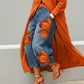 Artistic Flower Wide-Leg Jeans for Women