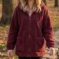 Women's Loose Sherpa Hoodie Sweatshirt