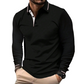 Men's Long Sleeve Contrast Collar Top