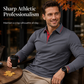 Men's Long Sleeve Contrast Collar Top