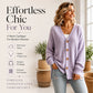 Women's V-Neck Oversized Knit Cardigan