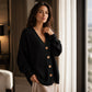 Women's V-Neck Oversized Knit Cardigan