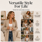 Women's Casual Double-Breasted Knit Cardigan