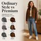 Women's Corduroy Jacket with Contrast Lapel