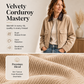 Women's Corduroy Jacket with Contrast Lapel