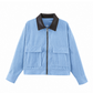 Women's Corduroy Jacket with Contrast Lapel
