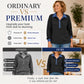 Women's Contrast Denim Collar Knit Top