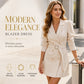 Women's Elegant Double-Breasted Blazer Dress