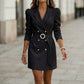 Women's Elegant Double-Breasted Blazer Dress