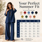 Women's Casual Linen Blend 2-Piece Set