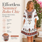 Women's Vintage Ethnic Print Tiered Dress