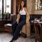 Women's High-Waisted Double-Breasted Pants