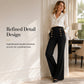 Women's High-Waisted Double-Breasted Pants