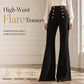 Women's High-Waisted Double-Breasted Pants