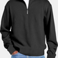 Bestseller🏆👕 Men's Ribbed Quarter-Zip Sweatshirt – Timeless Silhouette & All-Day Comfort for Every Occasion
