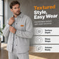 New Arrivals🛍️Men's Waffle Knit Jacket & Pants Two-Piece Casual Set