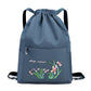 Vintage Foldable Drawstring Backpack for Women