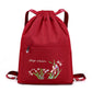 Vintage Foldable Drawstring Backpack for Women