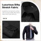 Men's Silky Wrinkle Resistant Solid Color Stretch Shirt