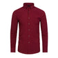 Men's Silky Wrinkle Resistant Solid Color Stretch Shirt