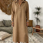 Women's Long Sleeve Knit Sweatshirt Dress