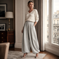 Trending Now⭐👖 Pleated Wide-Leg Sweatpants – Relaxed Fit & Drawstring Waist for Effortless Comfort Style