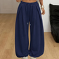 Trending Now⭐👖 Pleated Wide-Leg Sweatpants – Relaxed Fit & Drawstring Waist for Effortless Comfort Style