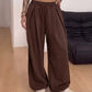 Trending Now⭐👖 Pleated Wide-Leg Sweatpants – Relaxed Fit & Drawstring Waist for Effortless Comfort Style