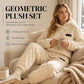 Bestseller🏆🧥 Embossed Geometric Plush Set – Timeless Comfort & Effortless Style for Every Occasion