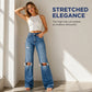 Trending Now⭐👖 High-Waisted Distressed Wide-Leg Jeans – Vintage Stonewash & Relaxed Fit for Effortless Urban Style