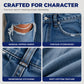 Trending Now⭐👖 High-Waisted Distressed Wide-Leg Jeans – Vintage Stonewash & Relaxed Fit for Effortless Urban Style