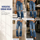 Trending Now⭐👖 High-Waisted Distressed Wide-Leg Jeans – Vintage Stonewash & Relaxed Fit for Effortless Urban Style