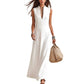 Bestseller🏆👗 Deep V-Neck Sleeveless Maxi – Timeless Silhouette & Effortless Elegance for Every Occasion