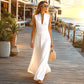 Bestseller🏆👗 Deep V-Neck Sleeveless Maxi – Timeless Silhouette & Effortless Elegance for Every Occasion