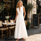 Bestseller🏆👗 Deep V-Neck Sleeveless Maxi – Timeless Silhouette & Effortless Elegance for Every Occasion