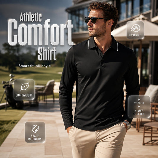 Must-Have🔥👔 Versatile Short-Sleeve Polo Shirt – Easy-Care Essential & Clean Silhouette for Everyday Mobility