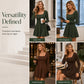 Women's Long Sleeve Square Neck Mini Dress