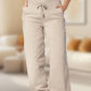3/4 High-Waist Slim Fit Drawstring Pocket Joggers