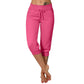 3/4 High-Waist Slim Fit Drawstring Pocket Joggers