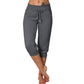 3/4 High-Waist Slim Fit Drawstring Pocket Joggers