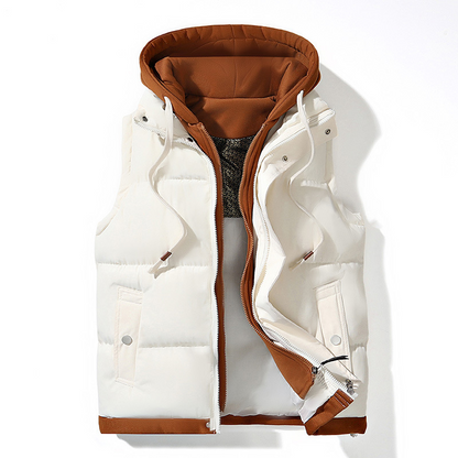 Thickened Hooded Winter Puffer Vest